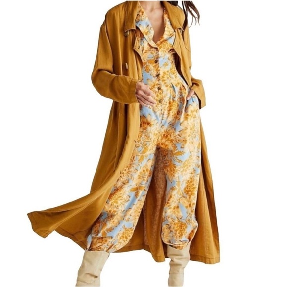 Free People Floral Jumpsuit- Size Large